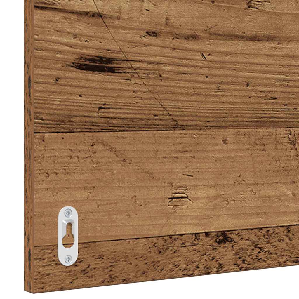 vidaXL Bathroom Furniture Set 2 pcs Old Wood and White Engineered Wood