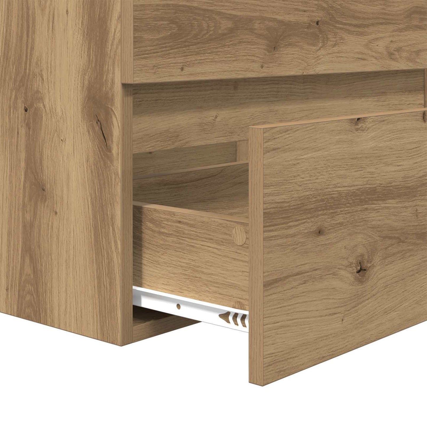 vidaXL Bathroom Furniture Set with Drawer 2 pcs Artisan Oak and White