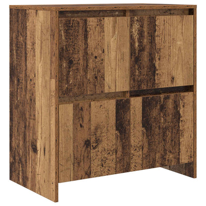 vidaXL Sideboards 2 pcs Old wood 70 x 41 x 75 cm Engineered wood