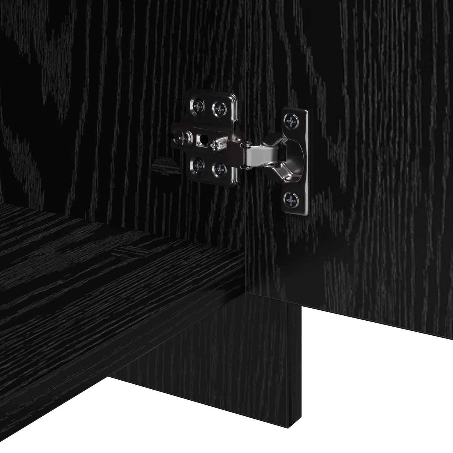 vidaXL Sideboards 2 pcs Black oak 70 x 41 x 75 cm Engineered wood