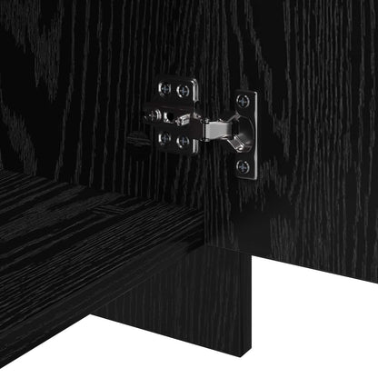 vidaXL Sideboards 2 pcs Black oak 70 x 41 x 75 cm Engineered wood