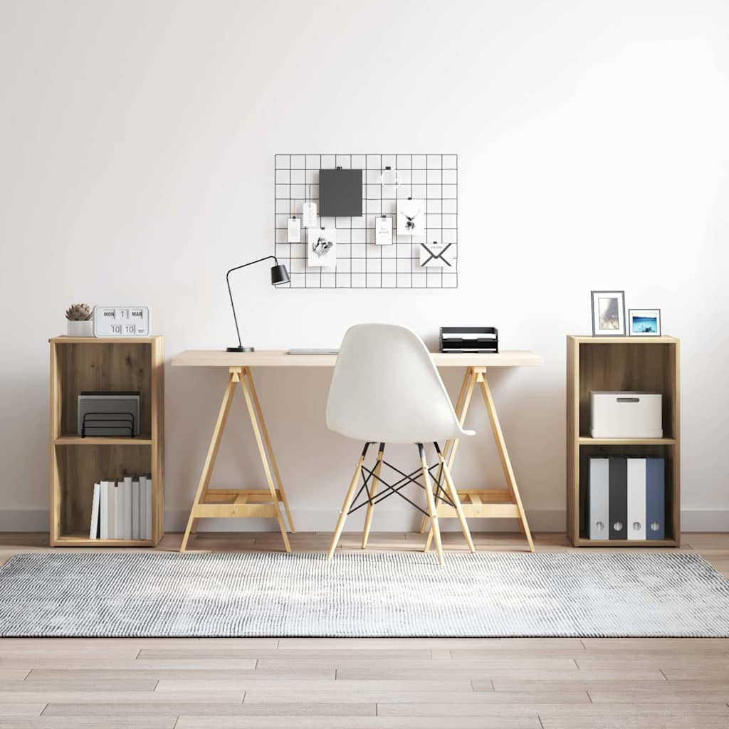 vidaXL TV Cabinet Set 2 pcs Artisan Oak Engineered Wood