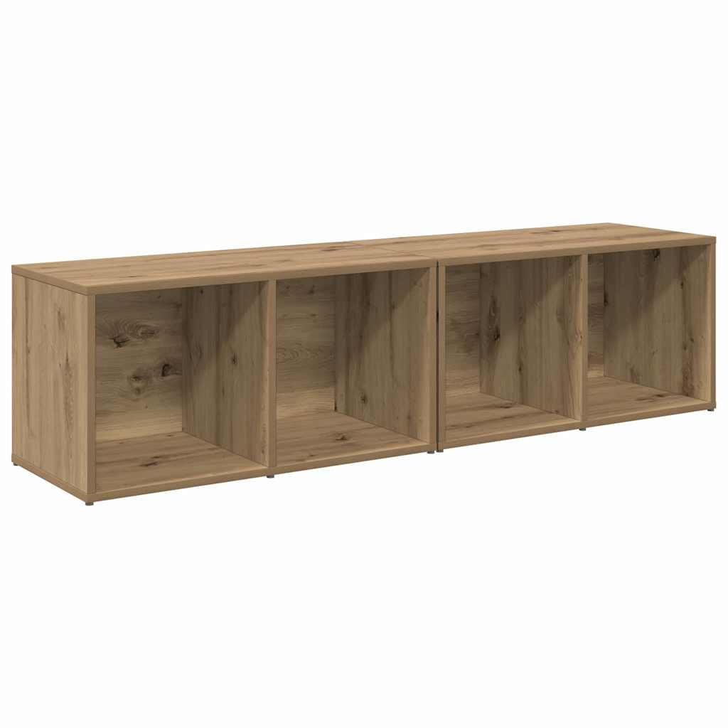 vidaXL TV Cabinet Set 2 pcs Artisan Oak Engineered Wood