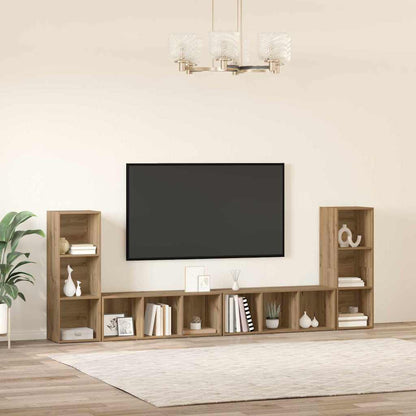 vidaXL TV Cabinet Set 4 pcs Artisan Oak Engineered Wood