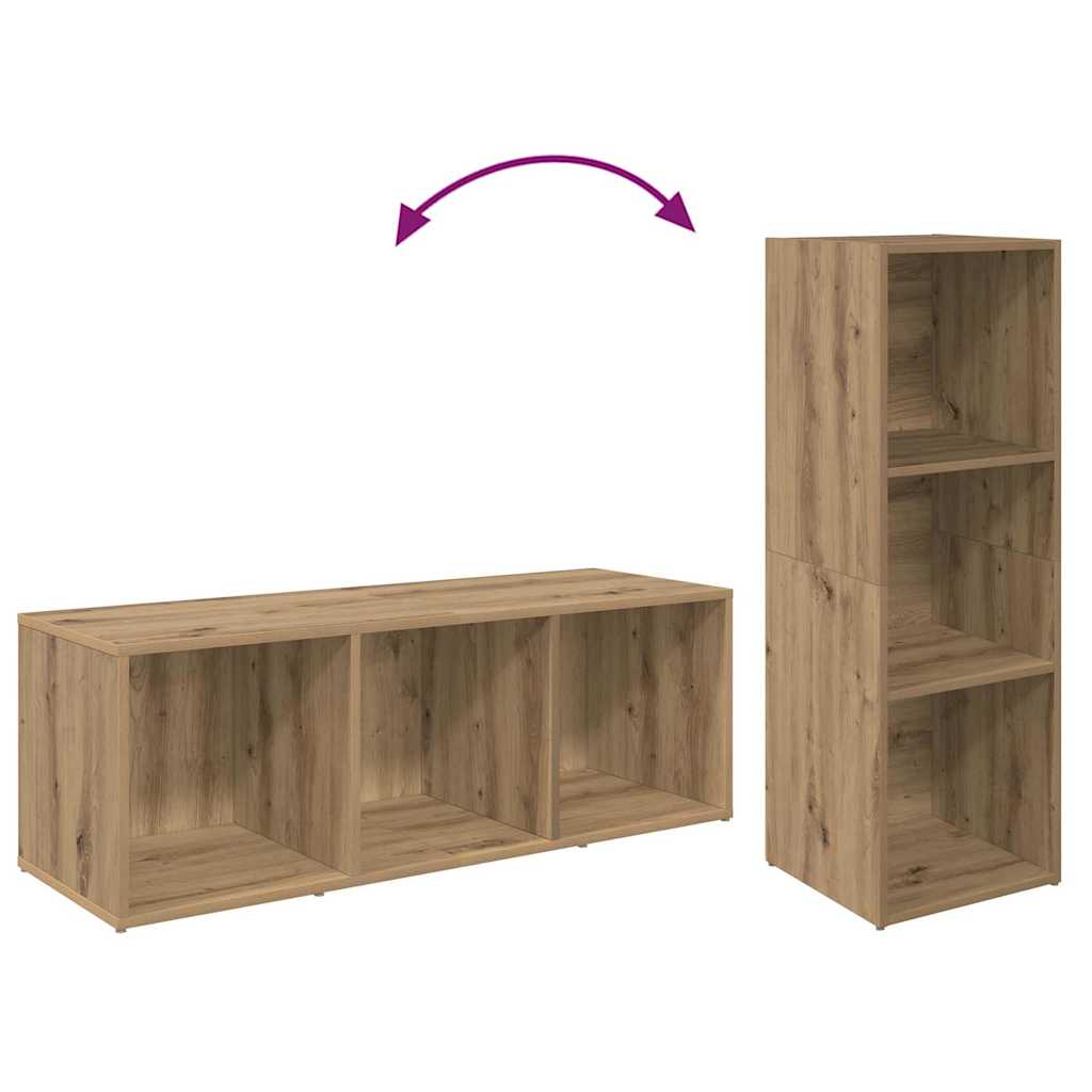 vidaXL TV Cabinet Set 4 pcs Artisan Oak Engineered Wood