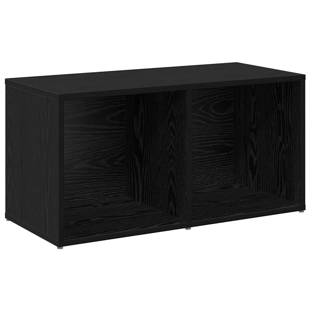 vidaXL TV Cabinet Set 4 pcs Black Oak 37 x 37 x 72 cm Engineered Wood