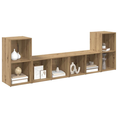 vidaXL TV Cabinet Set 4 pcs Artisan Oak Engineered Wood