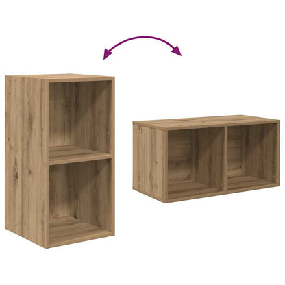 vidaXL TV Cabinet Set 4 pcs Artisan Oak Engineered Wood