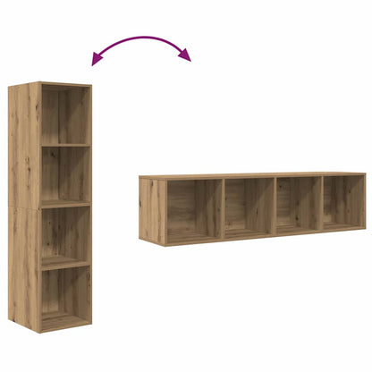 vidaXL TV Cabinet Set 2 pcs Brown Engineered Wood