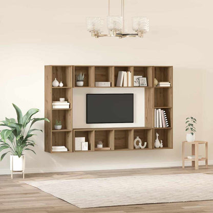 vidaXL TV Cabinet Set 4 pcs Brown Engineered Wood