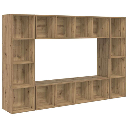 vidaXL TV Cabinet Set 4 pcs Brown Engineered Wood