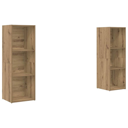 vidaXL TV Cabinet Set 2 pcs Artisan Oak Engineered Wood