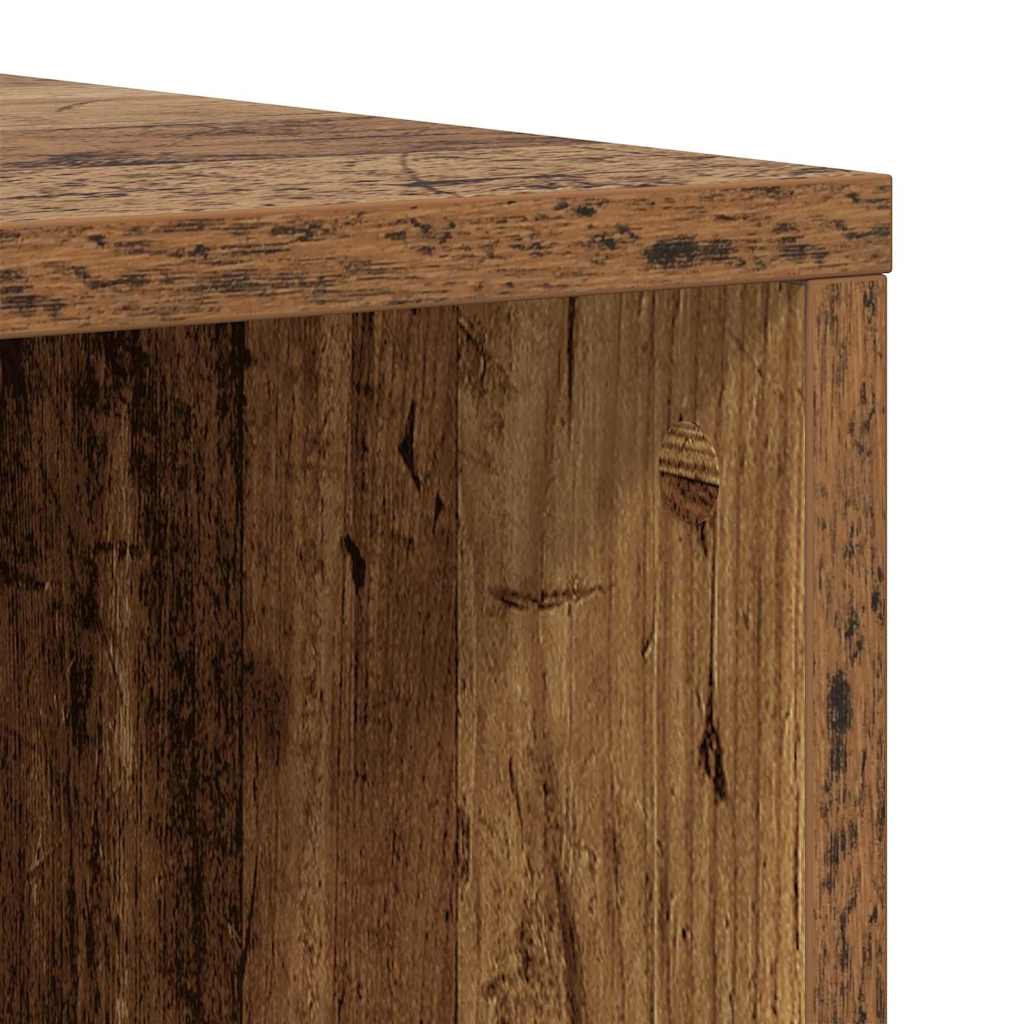 vidaXL TV Cabinet Set 2 pcs Old Wood 37 x 35 x 107cm Engineered Wood