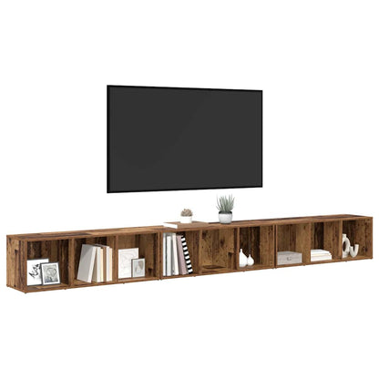 vidaXL TV Cabinet Set 3 pcs Old Wood 37 x 35 x 107 cm Engineered Wood