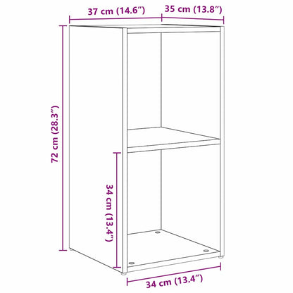 vidaXL TV Cabinet Set 2 pcs Artisan Oak Engineered Wood