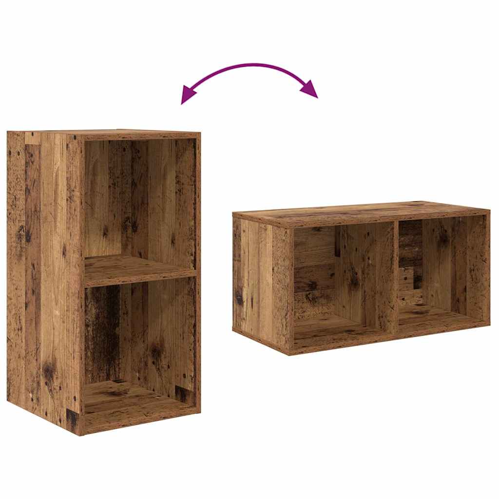 vidaXL TV Cabinet Set 4 pcs Old Wood 37 x 37 x 72 cm Engineered Wood