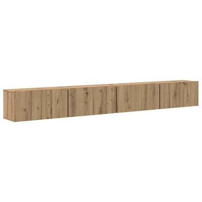 vidaXL TV Cabinet Set 4 pcs Artisan Oak Engineered Wood
