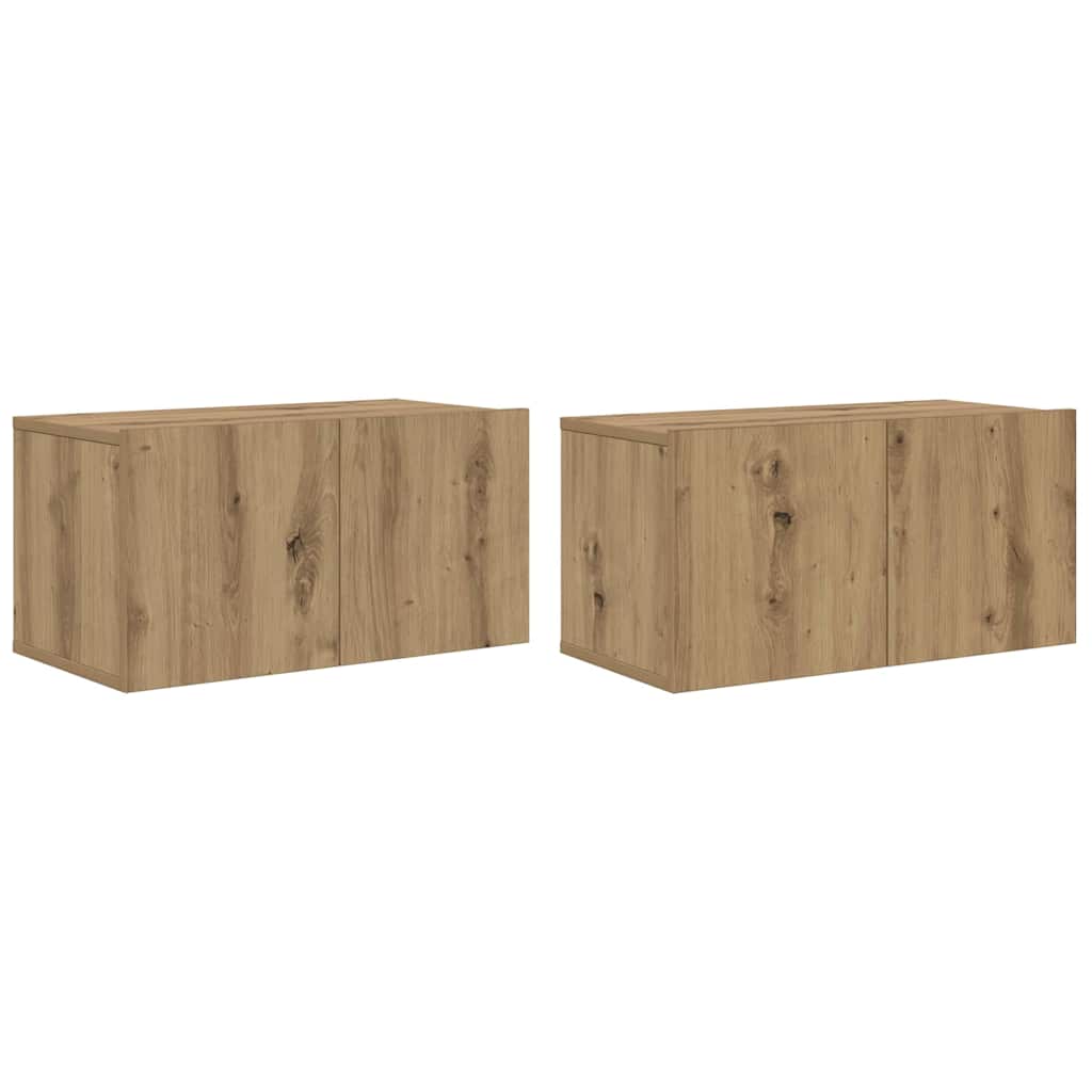 vidaXL TV Cabinet Set 4 pcs Artisan Oak Engineered Wood