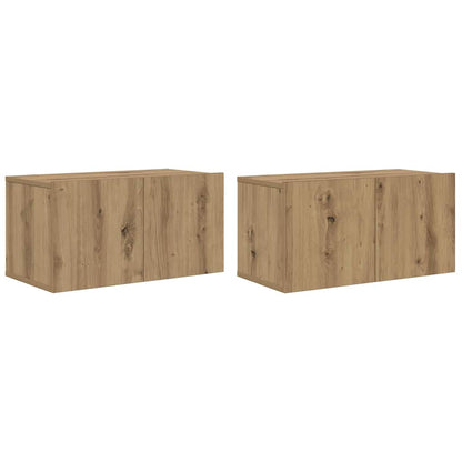 vidaXL TV Cabinet Set 4 pcs Artisan Oak Engineered Wood