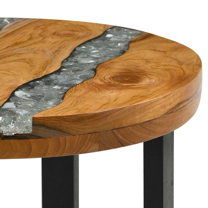vidaXL Coffee Table Brown 40 x 40 x 45 cm Solid Teak Wood