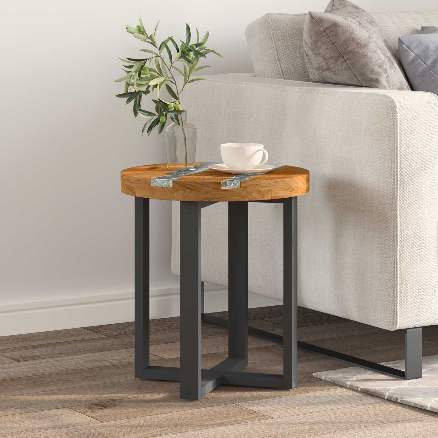 vidaXL Coffee Table Brown 40 x 40 x 45 cm Solid Teak Wood