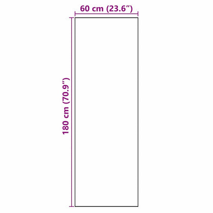 vidaXL Kitchen Rug Grey 180 x 60 cm Velvet