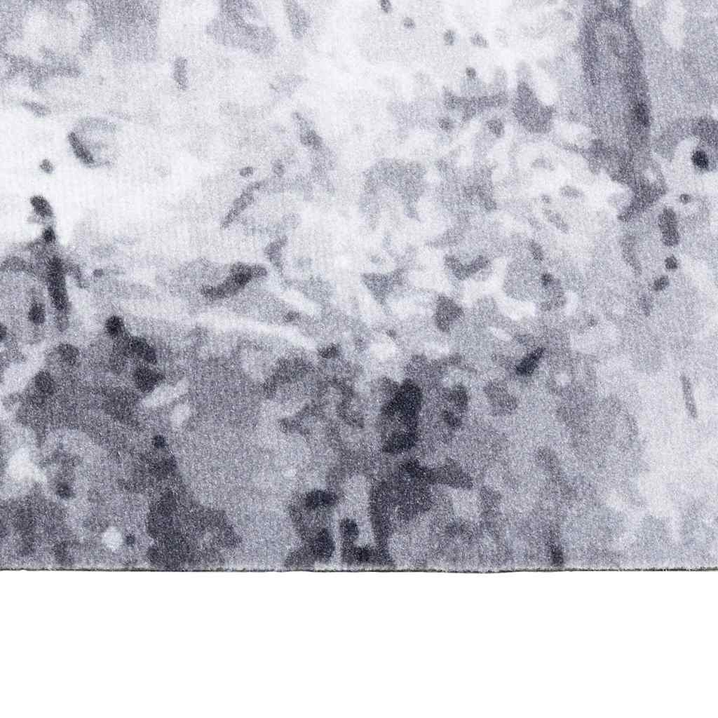 vidaXL Kitchen Rug Grey 150 x 45 cm Velvet