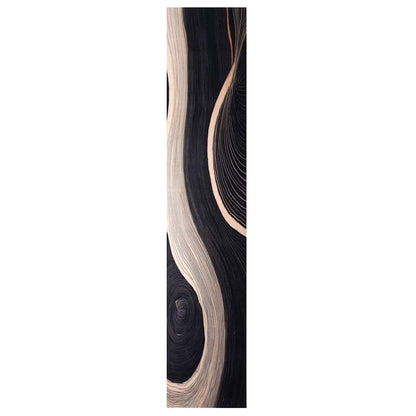 vidaXL Kitchen Rug Black 300 x 60 cm Velvet