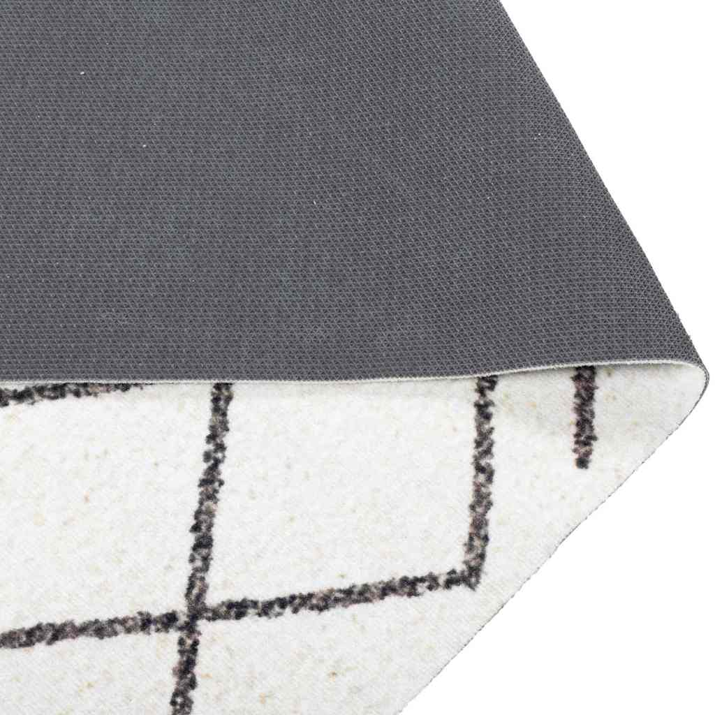 vidaXL Kitchen Rug White 180 x 60 cm Velvet
