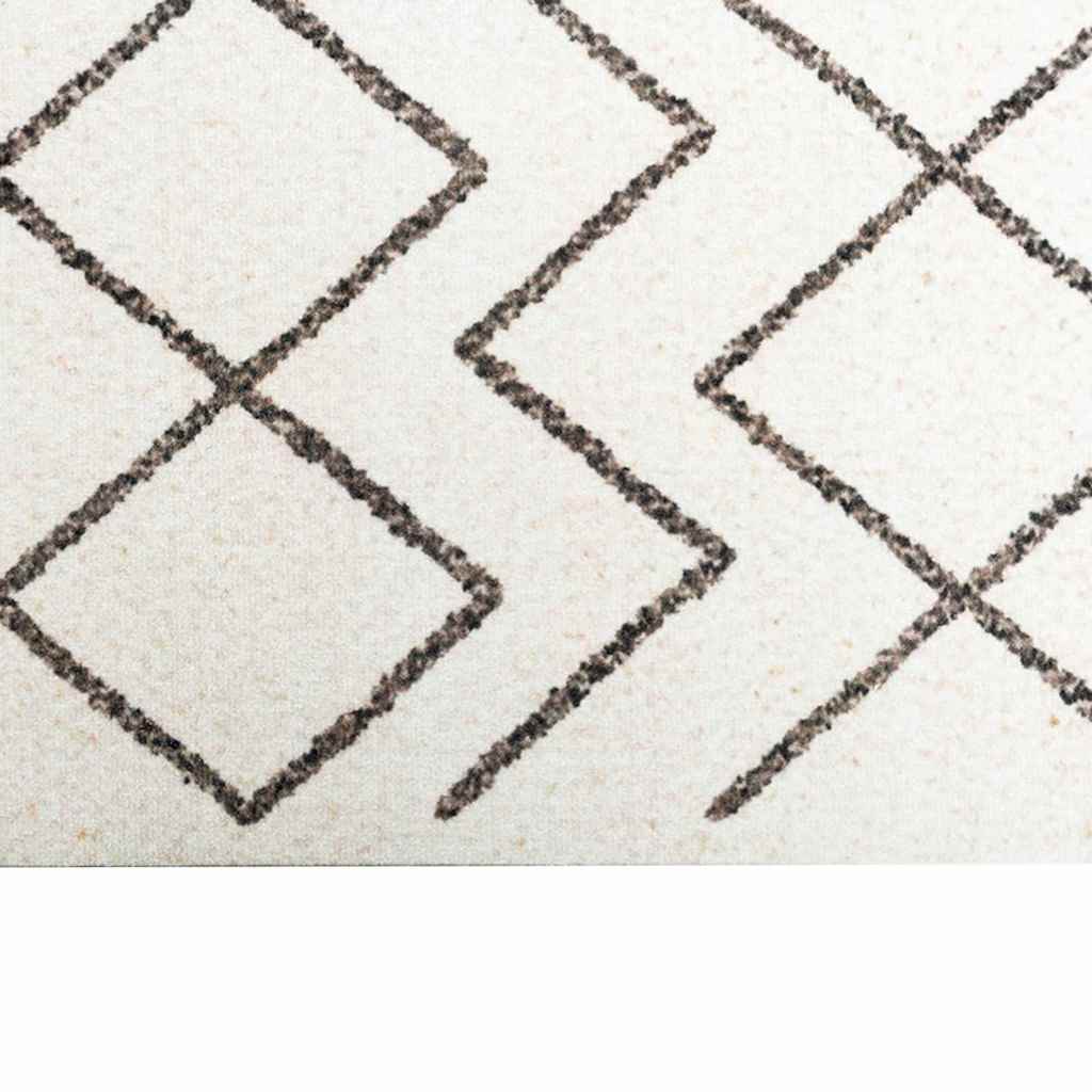 vidaXL Kitchen Rug White 180 x 60 cm Velvet