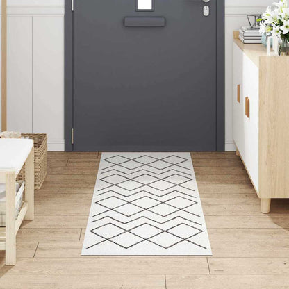 vidaXL Kitchen Rug White 180 x 60 cm Velvet