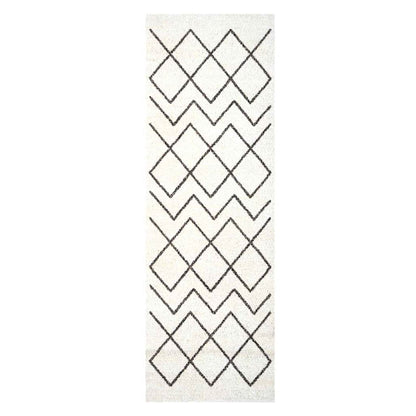 vidaXL Kitchen Rug White 180 x 60 cm Velvet