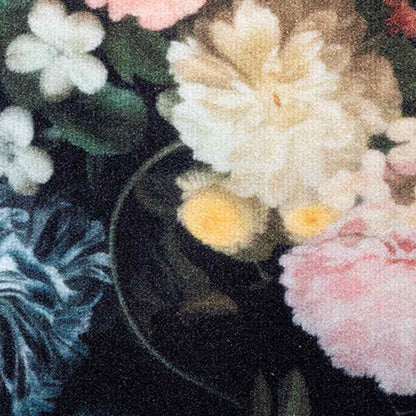 vidaXL Kitchen Rug Black 180 x 60 cm Velvet
