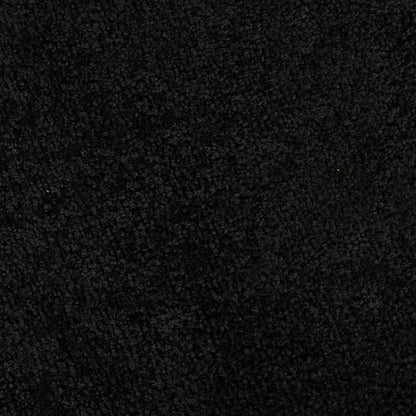 vidaXL Door Mat Black 80 x 60 x 1.2 cm Teddy Fabric