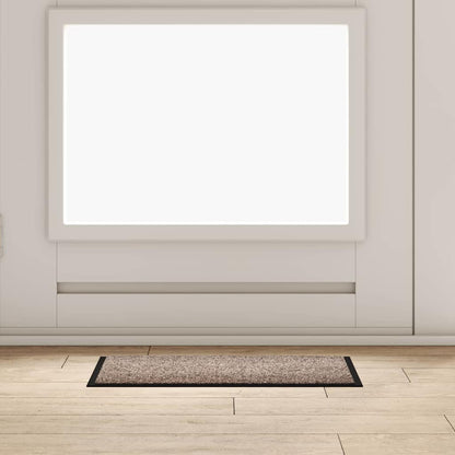 vidaXL Door Mat Beige 60 x 40 x 1.2 cm Teddy Fabric