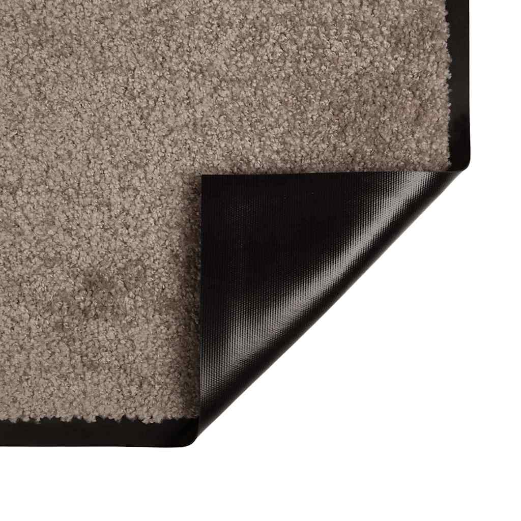 vidaXL Door Mat Beige 120 x 80 x 1.2 cm Teddy Fabric