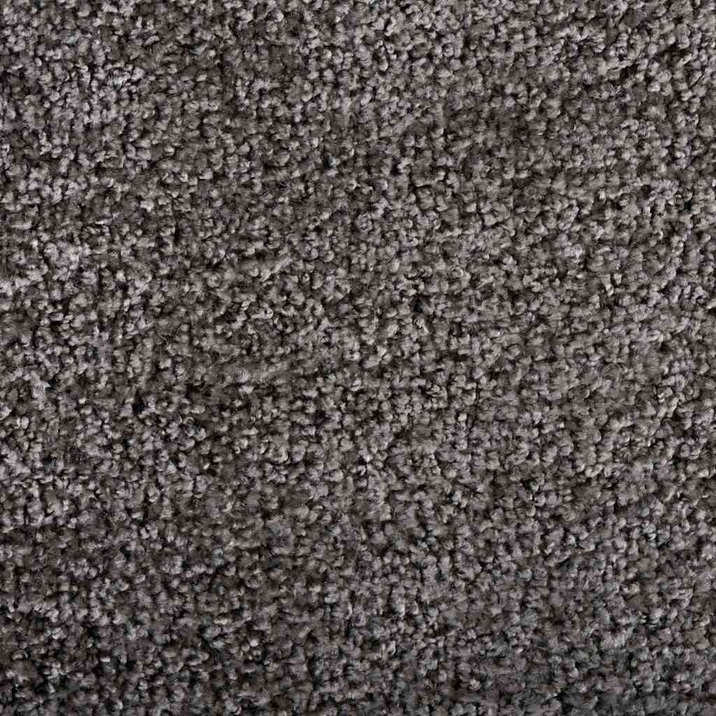 vidaXL Door Mat Light Grey 80 x 60 x 1.2 cm Teddy Fabric
