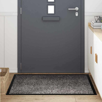 vidaXL Door Mat Light Grey 120 x 80 x 1.2 cm Teddy Fabric