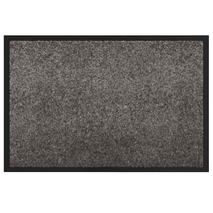 vidaXL Door Mat Light Grey 120 x 80 x 1.2 cm Teddy Fabric