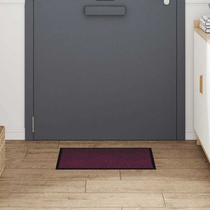 vidaXL Door Mat Bordeaux 60 x 40 x 1.2 cm Teddy Fabric