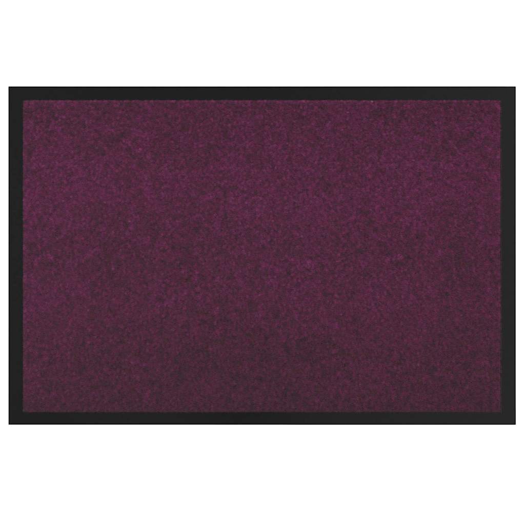 vidaXL Door Mat Bordeaux 120 x 80 x 1.2 cm Teddy Fabric