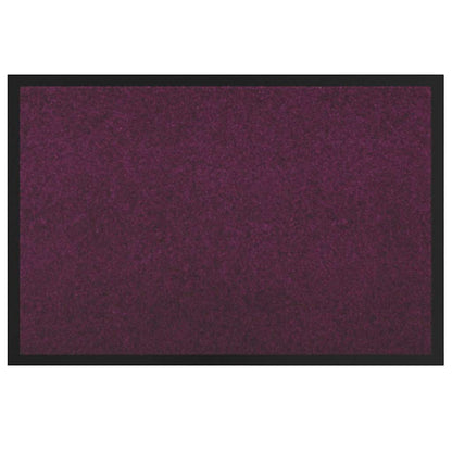 vidaXL Door Mat Bordeaux 120 x 80 x 1.2 cm Teddy Fabric