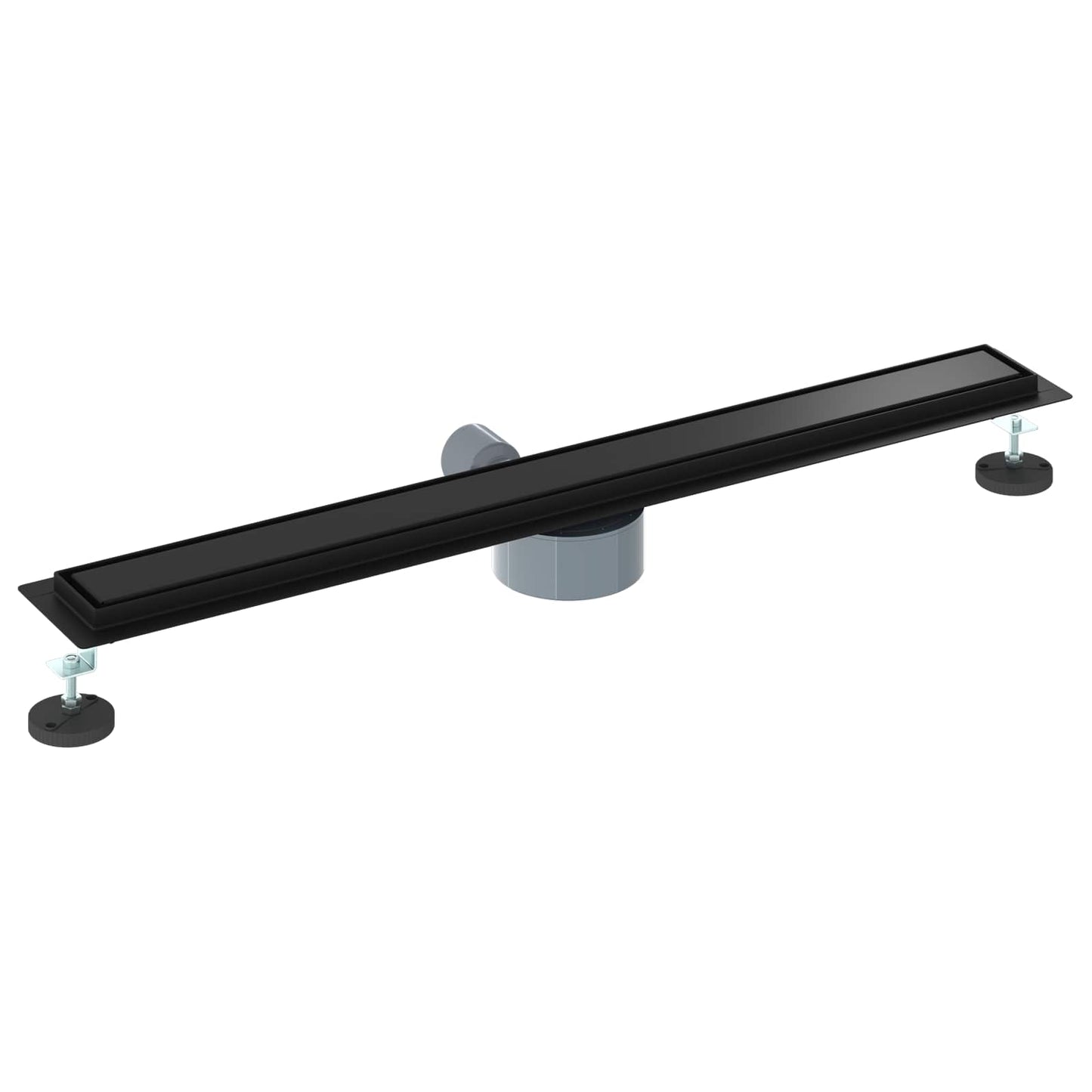 vidaXL Shower Drain 2-in-1 with 360° Siphon Black 80 cm