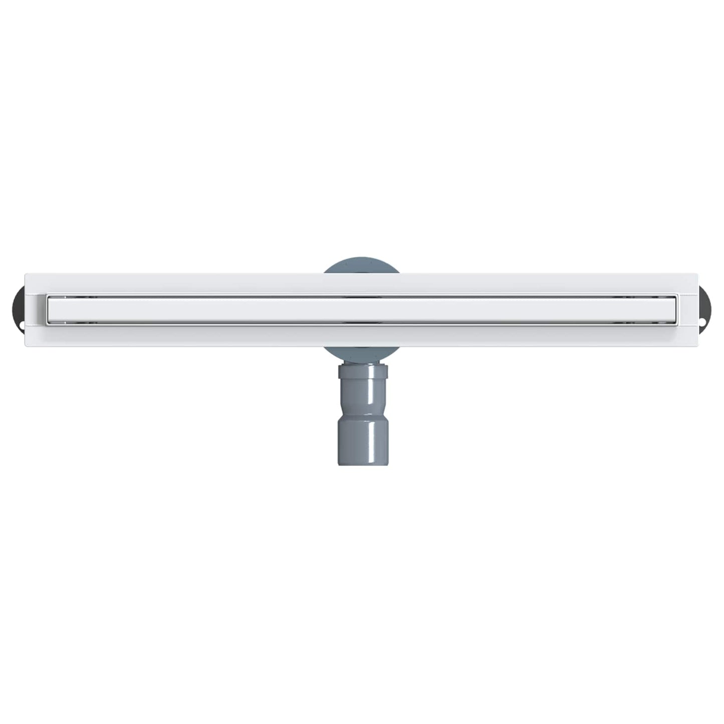 vidaXL 360° Shower Drain with Slim Model Silver 60 cm