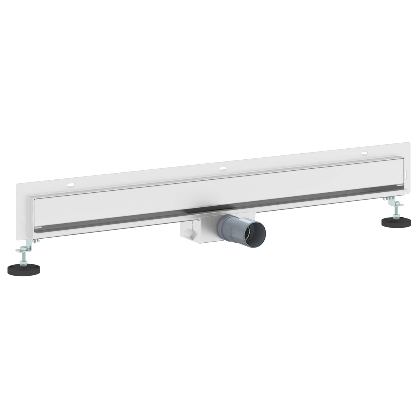 vidaXL Wall Mounted Shower Drain Silver 80 cm Stainless Steel 304