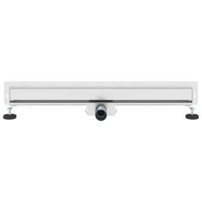 vidaXL Wall Mounted Shower Drain Silver 80 cm Stainless Steel 304