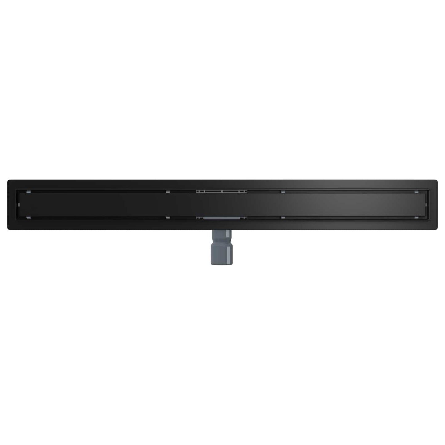 vidaXL 2 in 1 Shower Drain Black 100 cm Stainless Steel 304