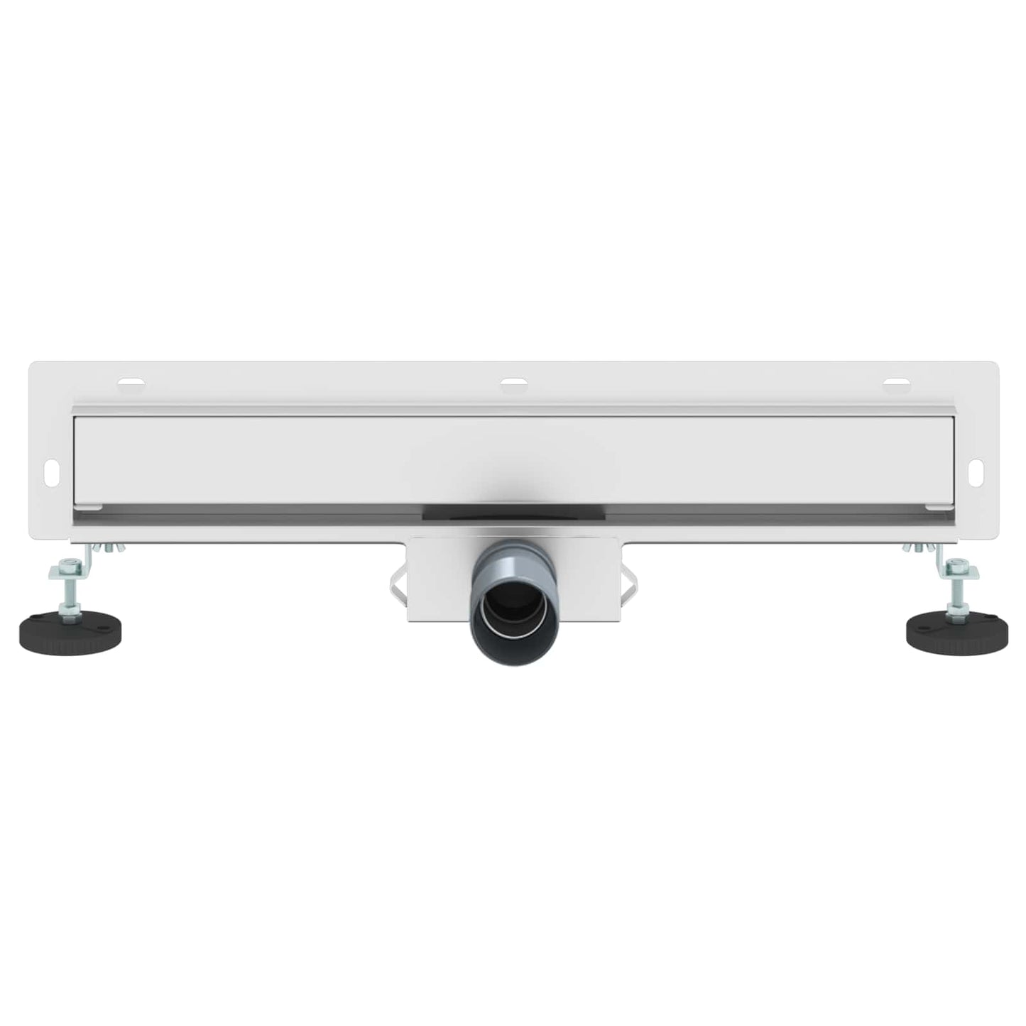 vidaXL Wall Mounted Shower Drain Silver 50 cm Stainless Steel 304