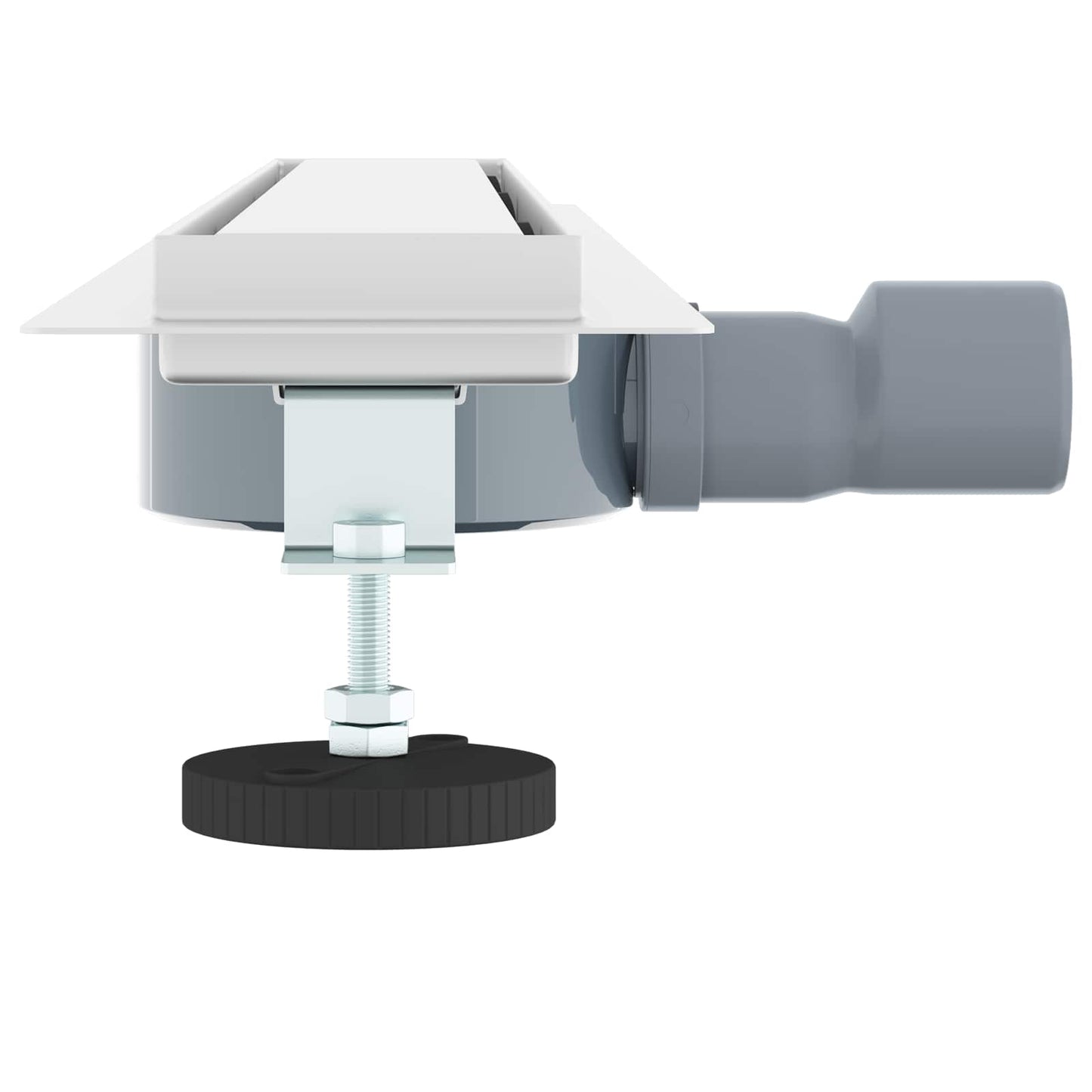 vidaXL Shower Drain 2-in-1 with 360° Siphon Silver 70 cm