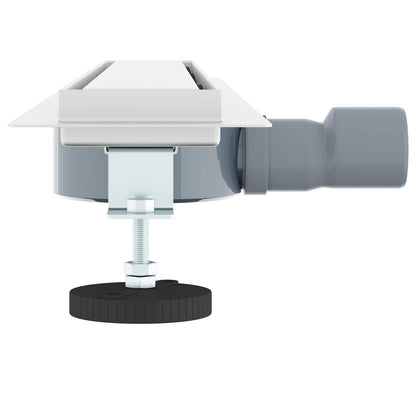 vidaXL Shower Drain 2-in-1 with 360° Siphon Silver 70 cm